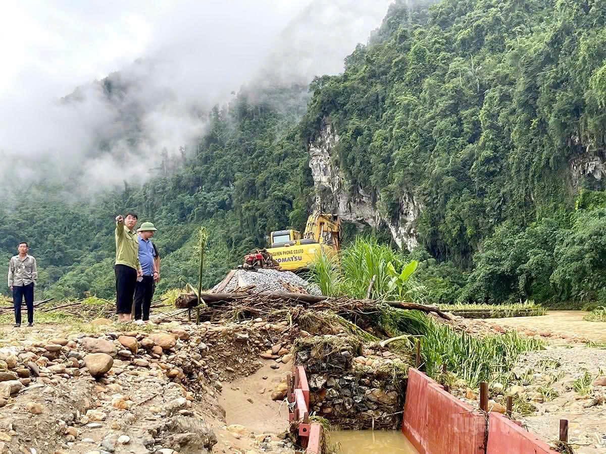 Về n&ocirc;ng nghiệp to&agrave;n tỉnh c&oacute; 54,03 ha diện t&iacute;ch l&uacute;a ng&ocirc;, hoa m&agrave;u, bị ảnh hưởng; 280 con gia cầm, 7 con b&ograve; bị chết do nước lũ cuốn tr&ocirc;i. Ảnh: Kim Thoa.