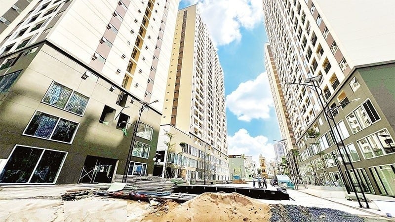 Dự án nhà ở xã hội 324 Lý Thường Kiệt có 755 căn để bán và 270 căn để cho thuê. Ảnh: Minh Hà.