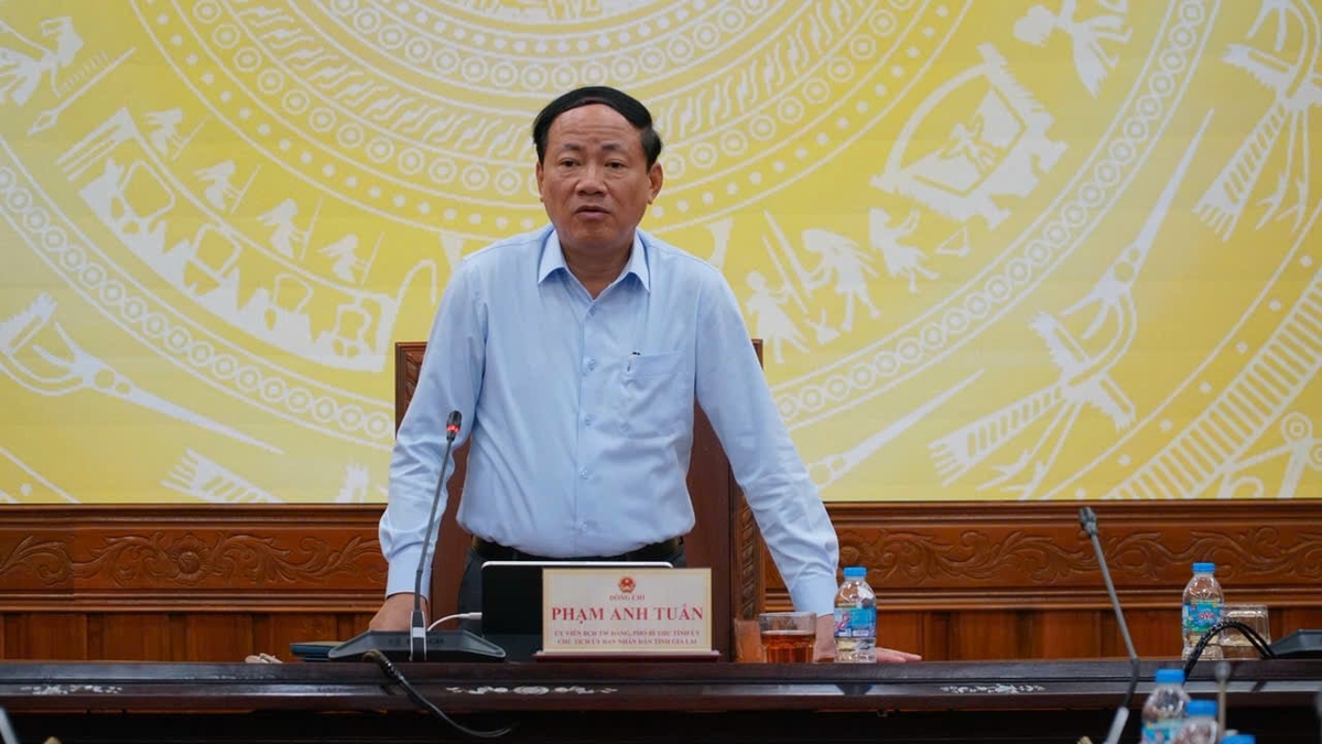Ông Phạm Anh Tuấn, Chủ tịch UBND tỉnh Gia Lai quyết định hỗ trợ khẩn cấp cho hộ ngư dân có tàu cá bị cháy tại cuộc họp khẩn sáng 30/6. Ảnh: V.Đ.T.