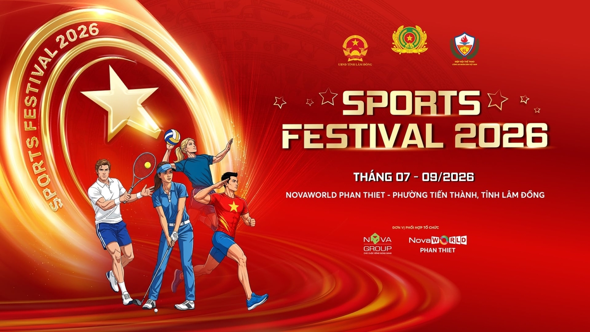 Sports Festival 2026 sẽ diễn ra tại NovaWorld Phan Thiet, tỉnh Lâm Đồng. Ảnh: Novaland.