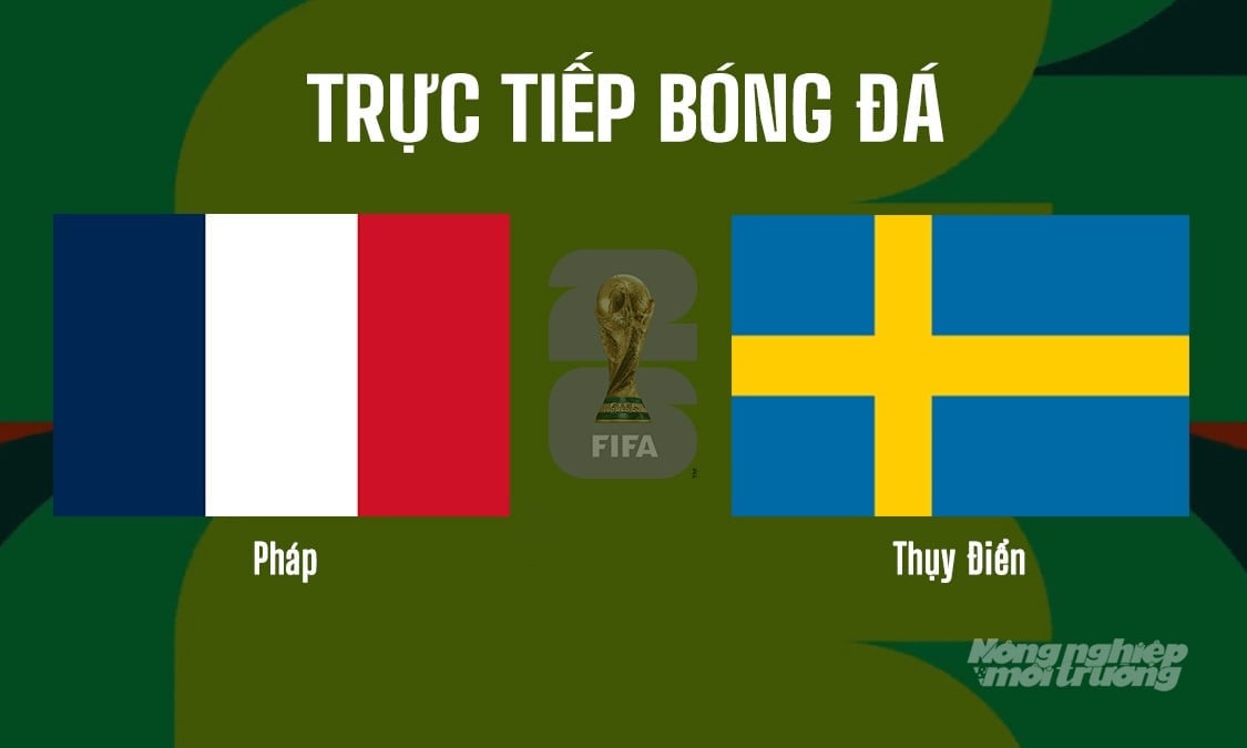 Trực tiếp bóng đá tại vòng 1/16 giải World Cup 2026 giữa Pháp vs Thụy Điển ngày 1/7/2026