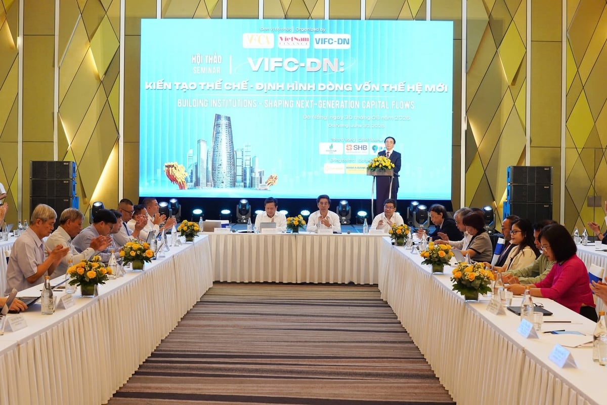 Hội thảo 'VIFC-DN: Kiến tạo thể chế - Định hình dòng vốn thế hệ mới'. Ảnh: L.A.