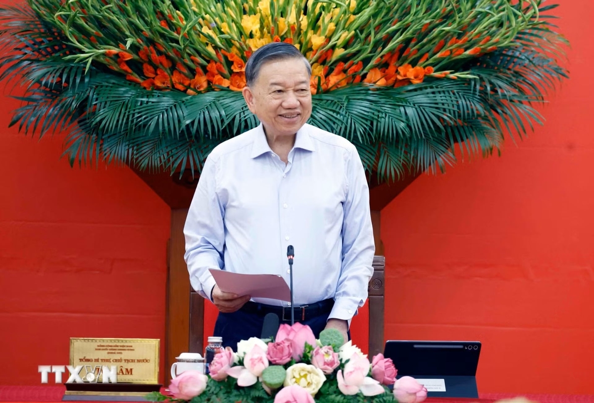 Tổng Bí thư, Chủ tịch nước Tô Lâm nhấn mạnh, Ban Chỉ đạo cần phát huy cơ chế lãnh đạo, chỉ đạo chiến lược, điều phối để xử lý những vấn đề lớn, mới, khó, liên ngành, liên lĩnh vực, vượt thẩm quyền một cơ quan cụ thể. Ảnh: TTXVN.