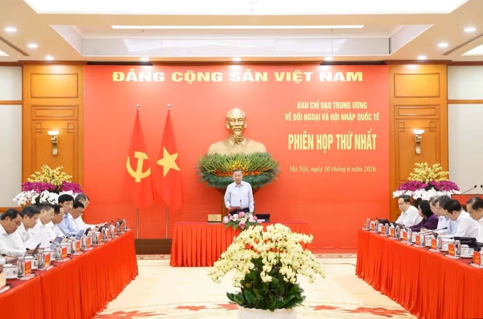 Tổng Bí thư, Chủ tịch nước Tô Lâm chủ trì Phiên họp thứ nhất Ban Chỉ đạo Trung ương về đối ngoại và hội nhập quốc tế. Ảnh: TTXVN.