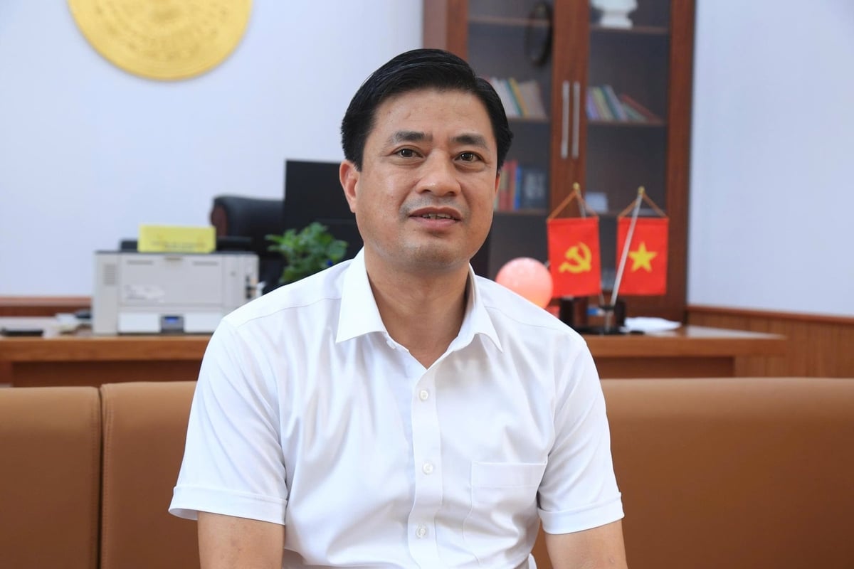 Ông Lê Tiến Mạnh, Phó Bí thư Thường trực Đảng ủy xã Trấn Yên. Ảnh: Thanh Tiến.