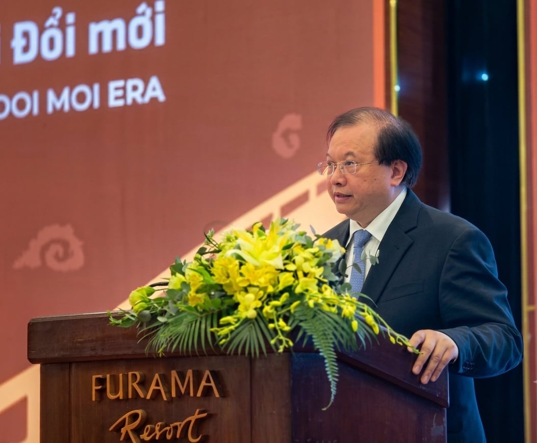 Thứ trưởng Bộ Văn hóa, Thể thao và Du lịch Tạ Quang Đông phát biểu tại Hội thảo. Ảnh: T.Ngọc.