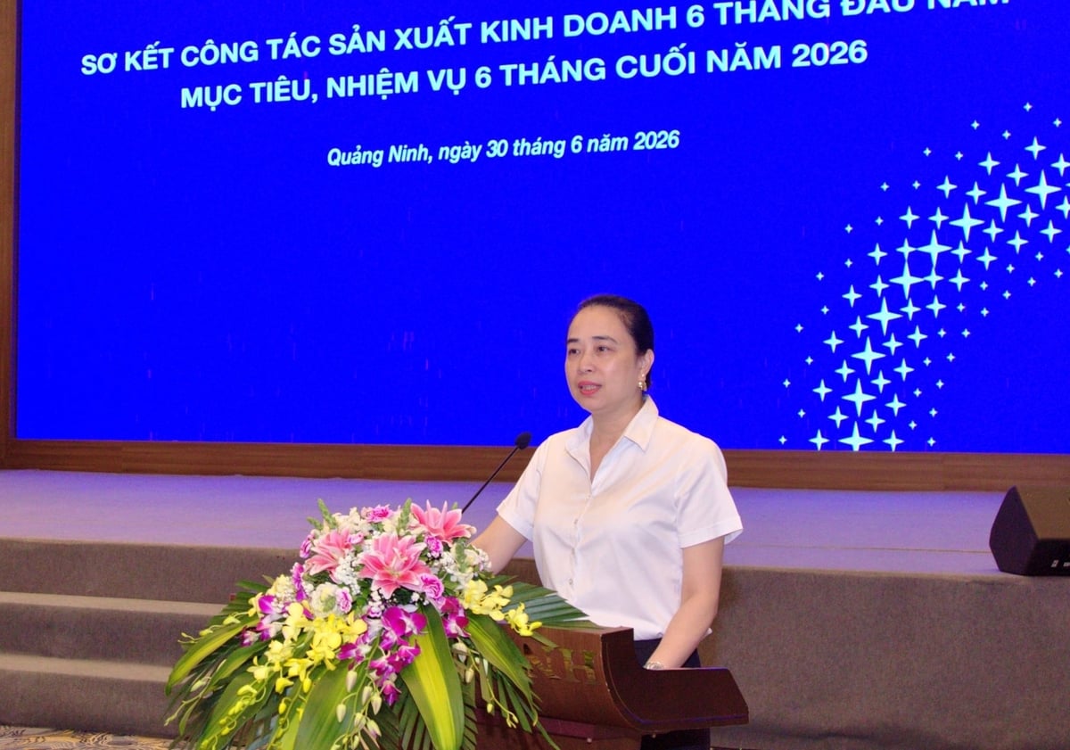Bà Đỗ Nguyệt Ánh - Chủ tịch Hội đồng thành viên EVNNPC phát biểu chỉ đạo. Ảnh: EVNNPC.