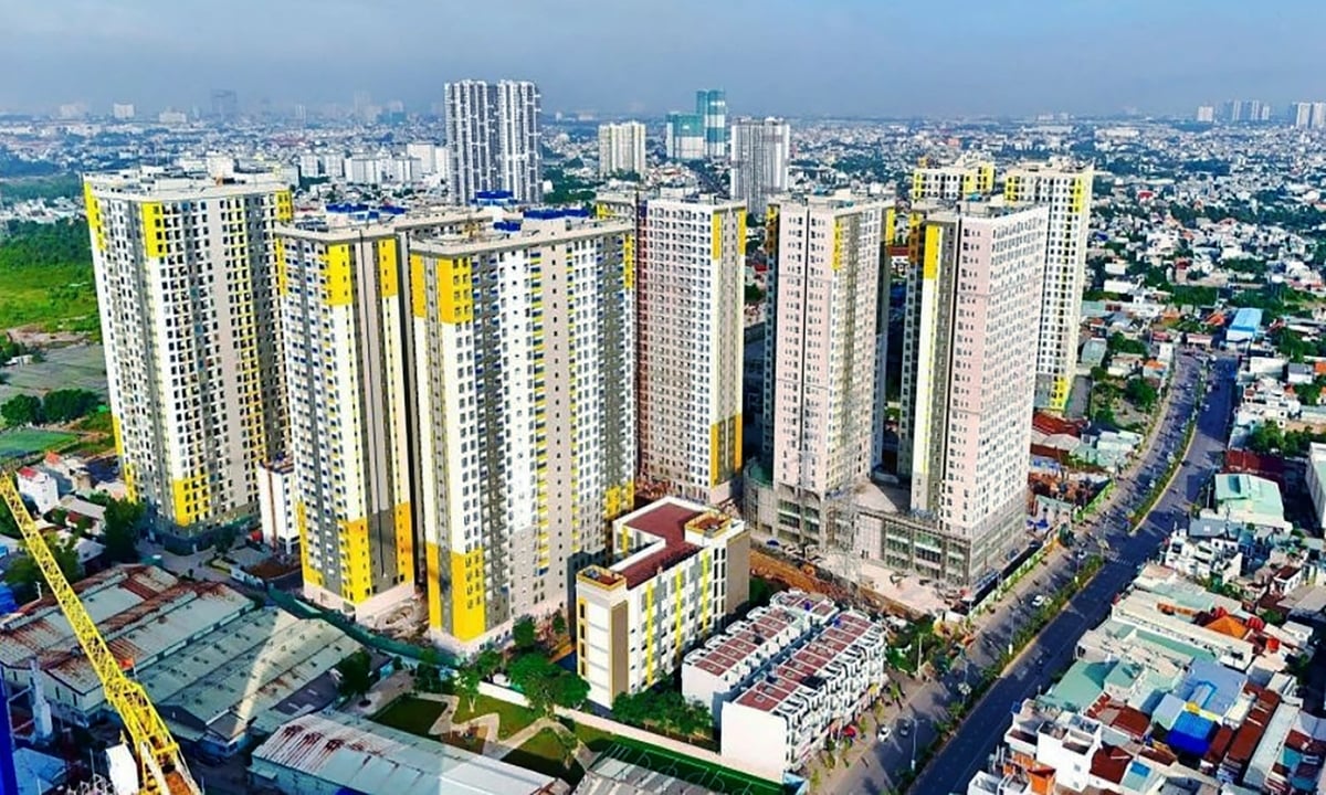 Toàn cảnh dự án Khu thương mại - Dịch vụ - Văn phòng - Căn hộ Bcons, phường Đông Hòa, TP.HCM do Công ty Cổ phần Bất động sản Bcons Land làm chủ đầu tư. Ảnh: Sở NN-MT TP.HCM.