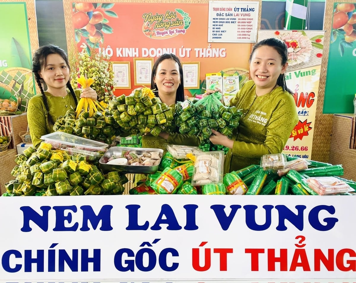 Điểm nhấn trong định hướng phát triển của xã là lấy sản phẩm OCOP làm 'đầu tàu' để định vị thương hiệu địa phương. Ảnh: Ngọc Hân.