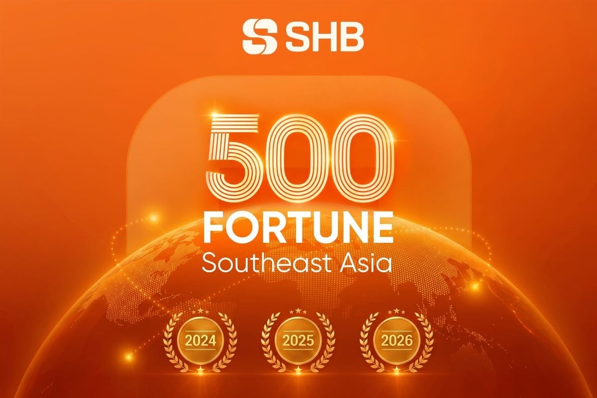 Ba năm liên tiếp SHB góp mặt trong Fortune Southeast Asia 500. Ảnh: SHB.