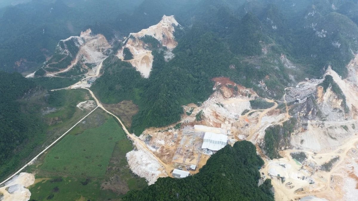 Nghệ An phê duyệt khu vực không đấu giá quyền khai thác khoáng sản đối với mỏ đá 30 ha tại núi Thần Lĩnh. Ảnh: Thu Thủy