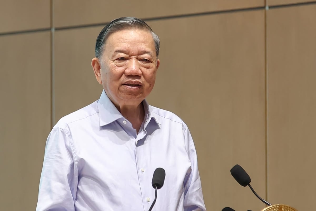 Tổng Bí thư, Chủ tịch nước Tô Lâm nhấn mạnh 8 nhóm nhiệm vụ trọng tâm. Ảnh: VGP/Nhật Bắc.