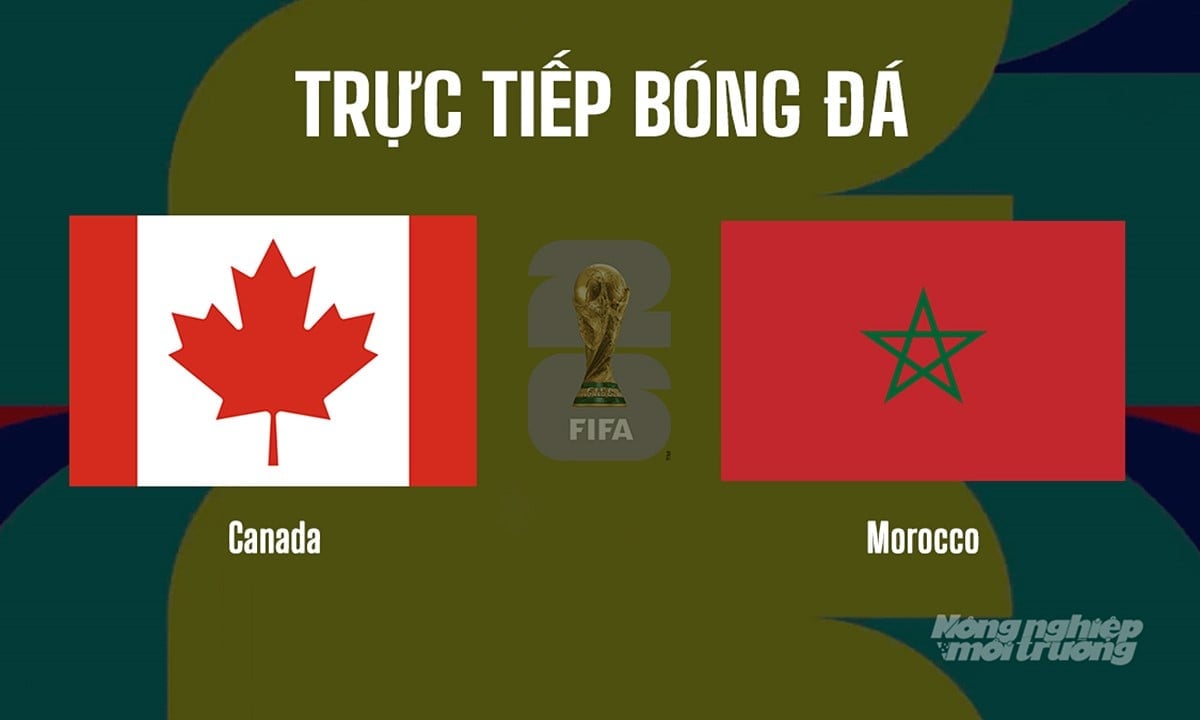 Trực tiếp bóng đá tại vòng 1/8 giải World Cup 2026 giữa Canada vs Morocco ngày 5/7/2026