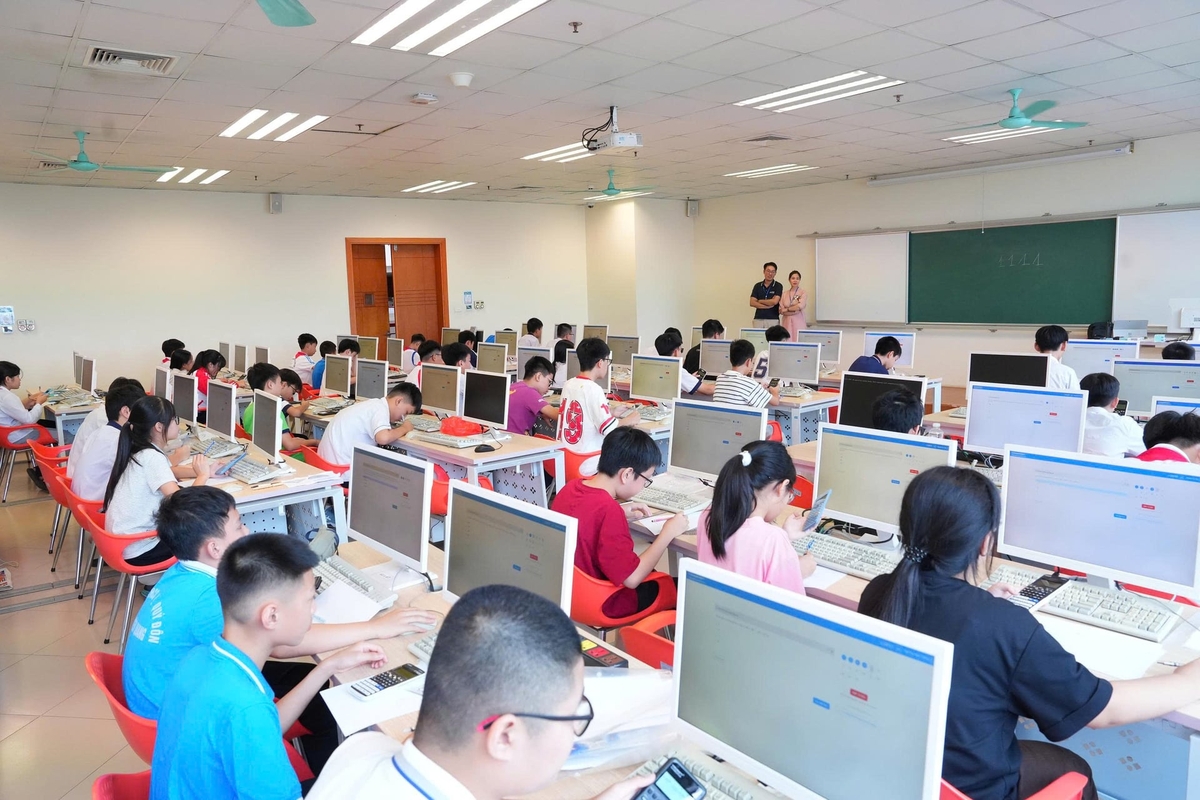 Hơn 40.000 học sinh tham dự cuộc thi Olympic Toán Tuổi thơ do Viện Nghiên cứu Sách và Học liệu giáo dục. Ảnh: BTC.