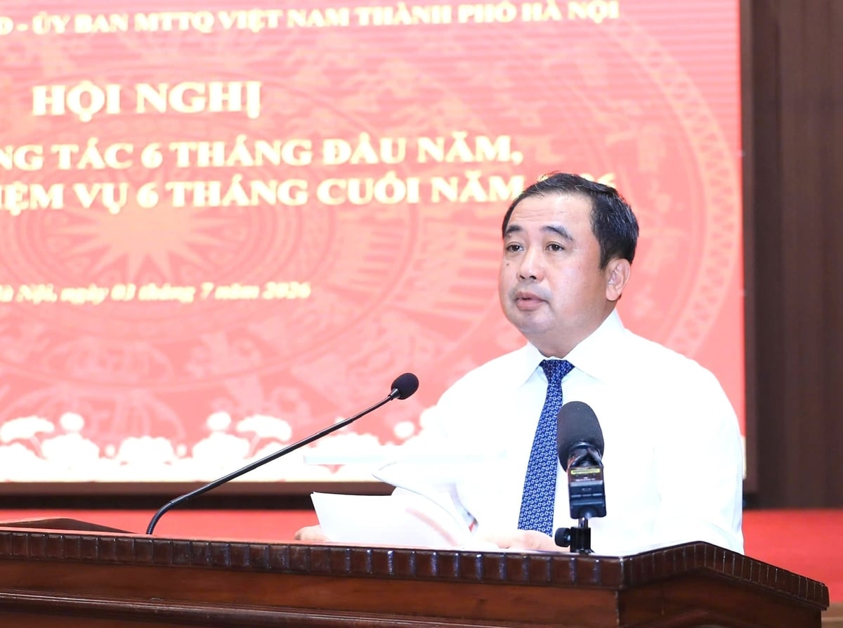 Bí thư Thành ủy Hà Nội Trần Đức Thắng đã khẳng định quyết tâm đưa Thủ đô tiếp tục giữ vững vai trò đầu tàu, là trái tim của cả nước. Ảnh: PV.