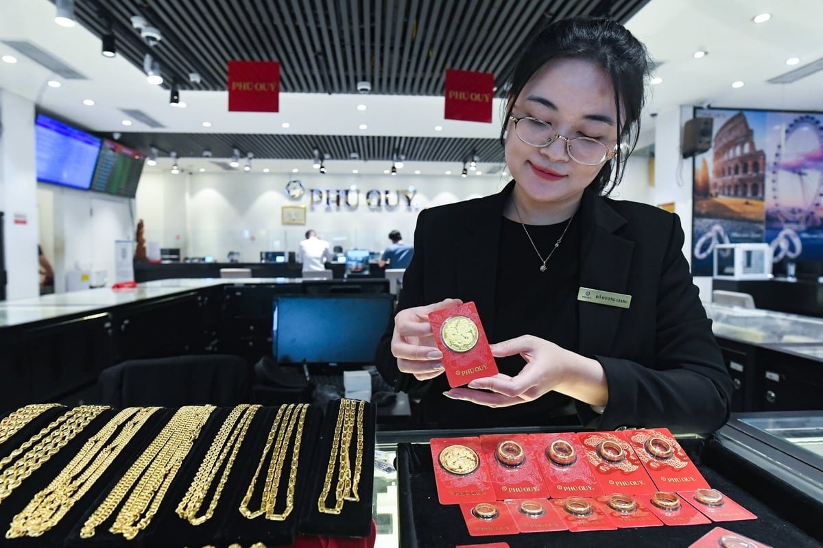 Giá vàng trong nước hồi phục mạnh. Ảnh: Châu Sa. 