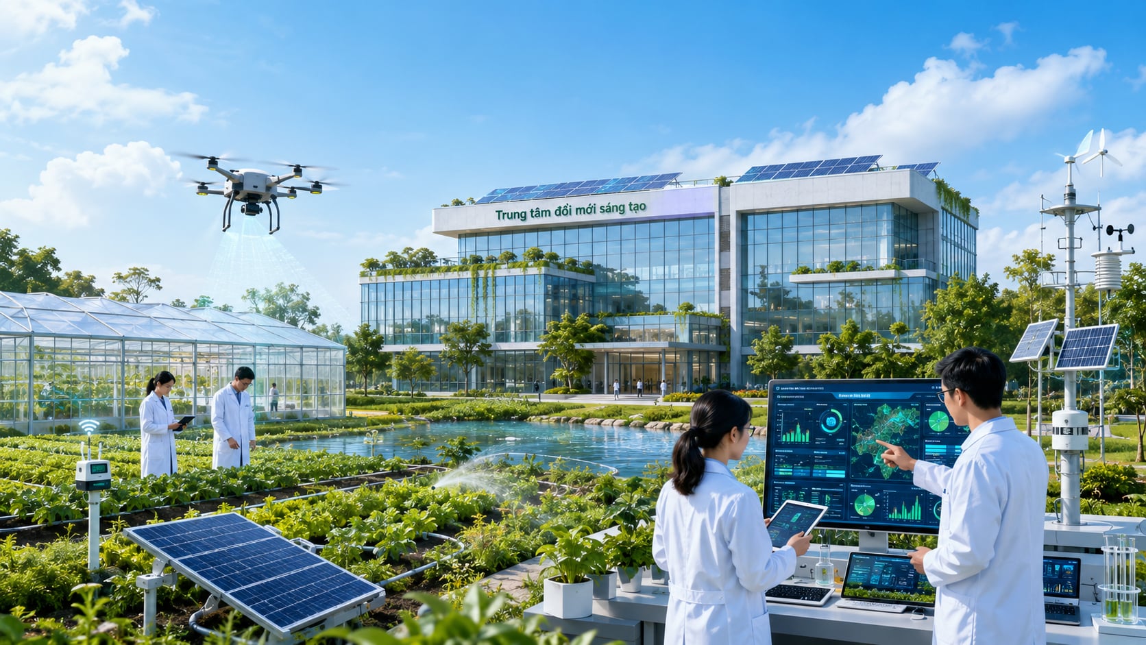 Bộ hướng tới h&igrave;nh th&agrave;nh &iacute;t nhất 5 trung t&acirc;m đổi mới s&aacute;ng tạo trong giai đoạn 2026-2030. Ảnh: AI.