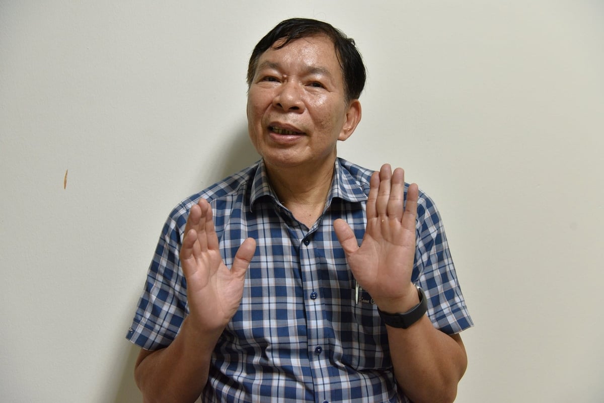 GS.TS Phạm Xuân Hội: 'Tôi muốn nói chuyện này để khoa học tốt lên'. Ảnh: Dương Đình Tường.