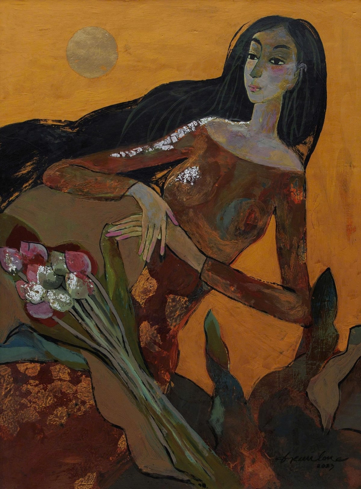 'Tóc huyền' của Đặng Kim Long.