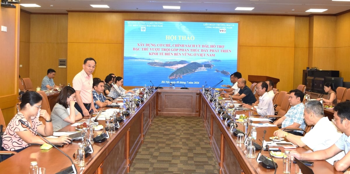Các đại biểu thống nhất cho rằng, cùng với các chính sách ưu đãi về đầu tư và&nbsp; tiếp tục cải cách thủ tục hành chính, tăng cường cơ chế phối hợp liên ngành và xác lập rõ quyền tài sản đối với khu vực biển. Ảnh: Trường Giang.
