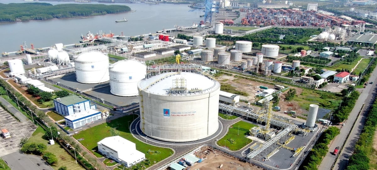 Kho cảng LNG Thị Vải. Ảnh: PV GAS.