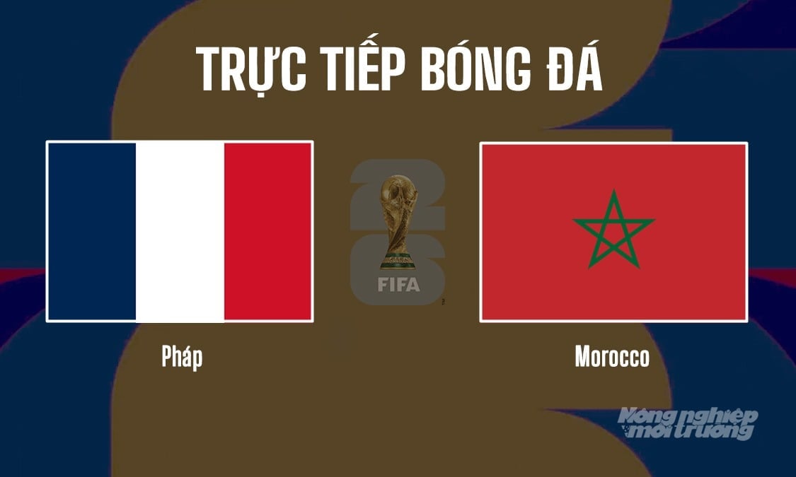 Trực tiếp bóng đá tại vòng tứ kết giải World Cup 2026 giữa Pháp vs Marocco ngày 10/7/2026