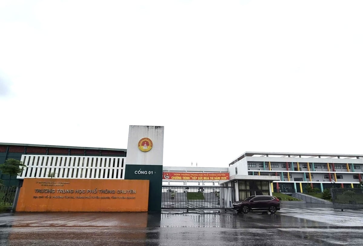 Điểm thi Trường THPT Chuyên Tuyên Quang nơi xảy ra những sai phạm liên quan đến kỳ thi tốt nghiệp THPT năm 2026. Ảnh: Đào Thanh.