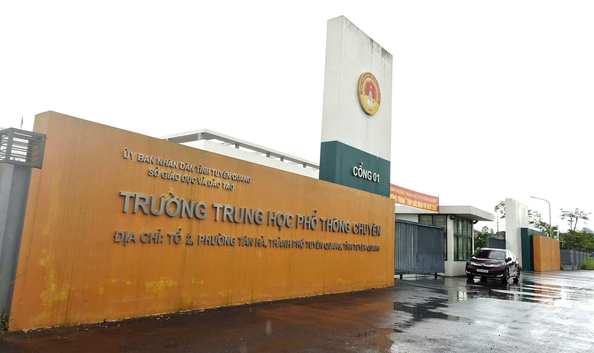 Điểm thi Trường THPT Chuyên Tuyên Quang, nơi để xảy ra sai phạm trong kỳ thi tốt nghiệp THPT năm 2026. Ảnh: Đào Thanh.