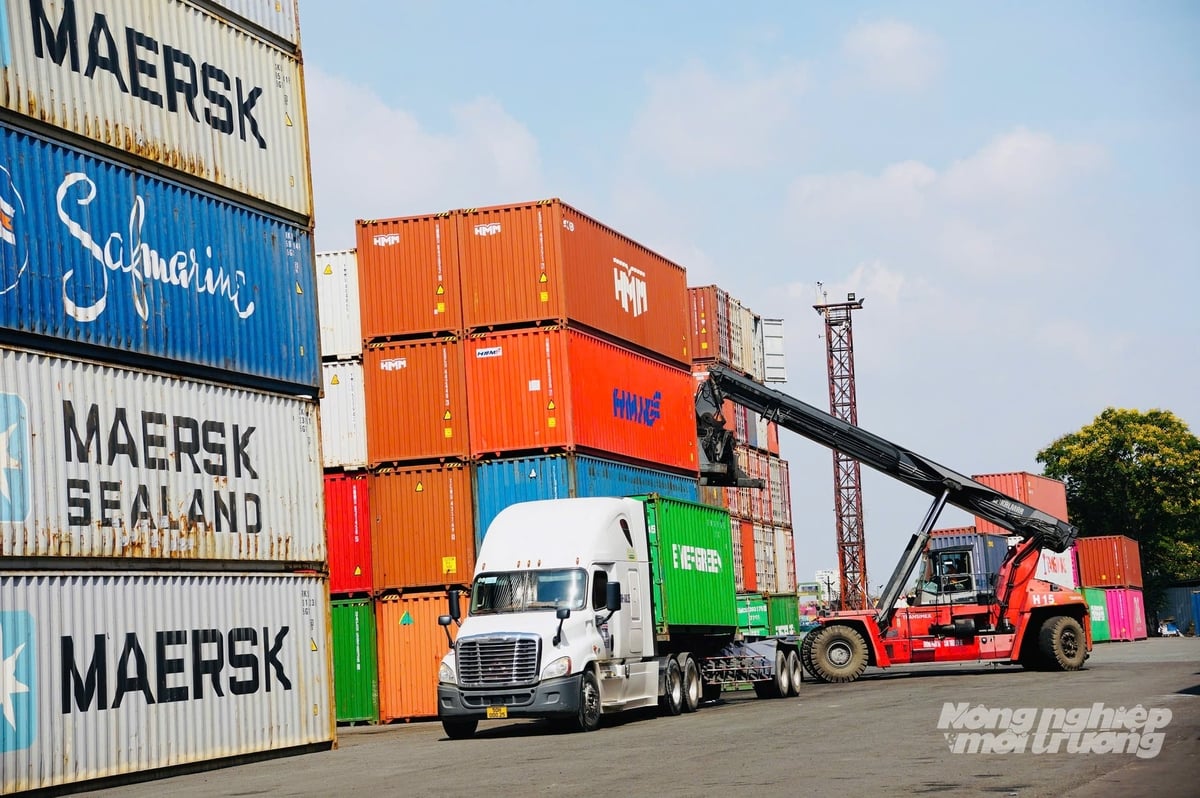 Theo Báo cáo Logistics Việt Nam 2025 của Bộ Công Thương, chi phí logistics của Việt Nam hiện chiếm khoảng 17 - 18% GDP, cao hơn nhiều nước trong khu vực như Singapore (8%) và Malaysia (11%). Ảnh: Nguyễn Thủy.