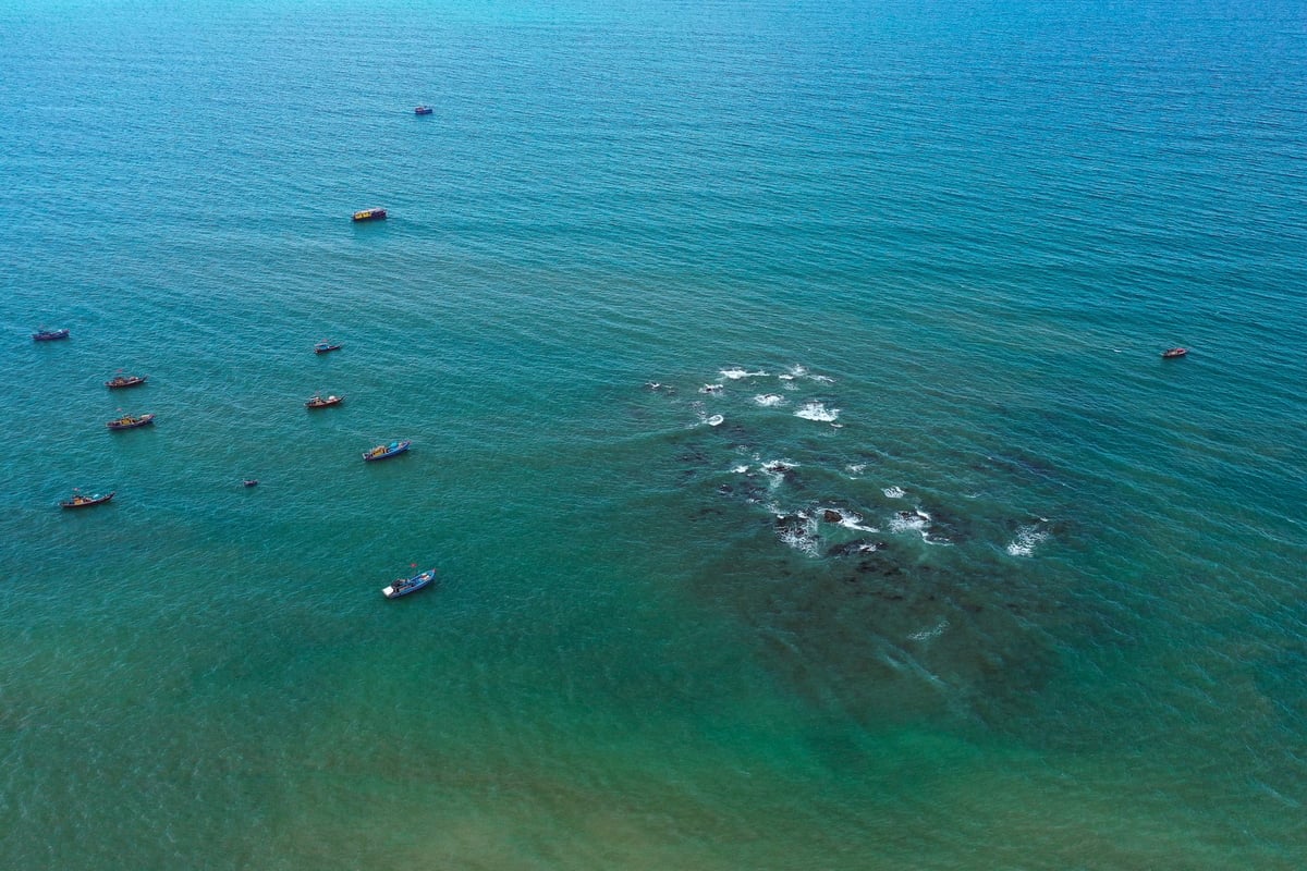 Rạn bà Đậu, xã Tam Xuân, TP. Đà Nẵng. Ảnh: Tùng Đinh.