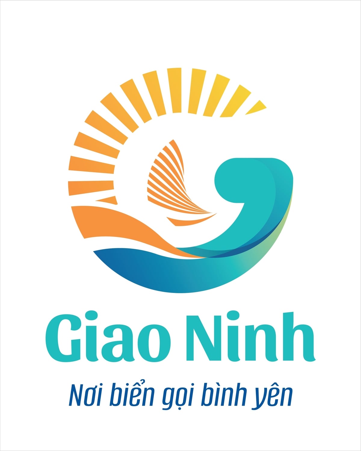Logo nhận diện thương hiệu biển Giao Ninh. Ảnh: Sở DL.