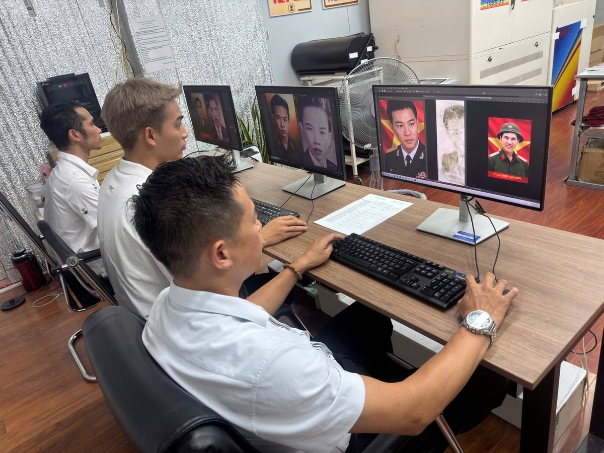 Ảnh sẽ được Nhóm phục dựng ảnh Teamlee khôi phục lại gần như nguyên bản. Ảnh: Bộ Tư lệnh TP.HCM.