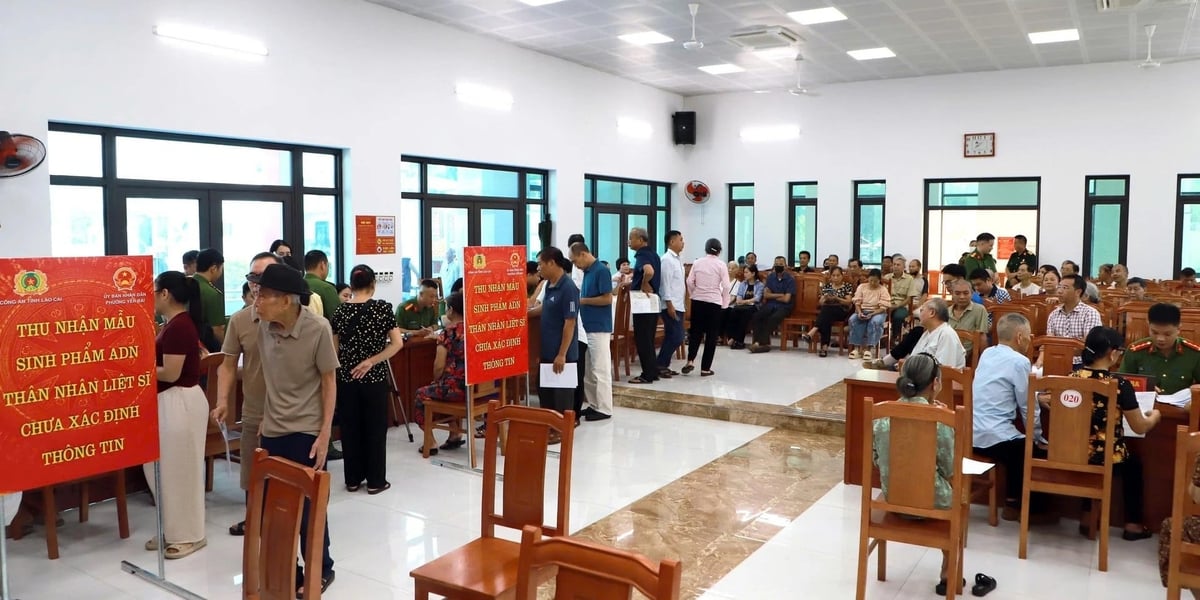 Đến hết ngày 13/7, toàn tỉnh Lào Cai đã thu nhận 752 mẫu sinh phẩm ADN của thân nhân liệt sĩ, đạt 22% kế hoạch. Ảnh: Thanh Ngà.