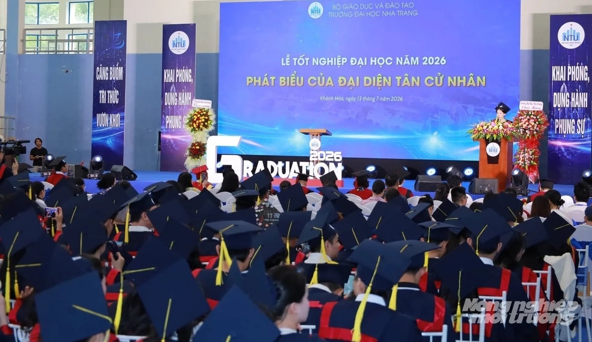 1.772 tân cử nhân, kỹ sư Trường Đại học Nha Trang chính thức tốt nghiệp, sẵn sàng bước vào tương lai. Ảnh: Phương Chi.