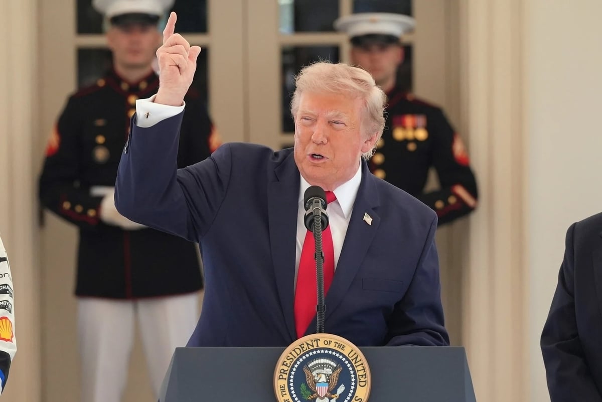 Tổng thống Mỹ Donald Trump phát biểu tại Nhà Trắng hôm 13/7. Ảnh: Times of Israel.