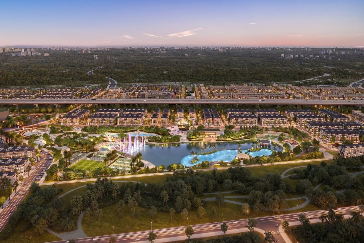 Thanh Phú Centre Point phát triển hệ tiện ích quy mô lớn, hướng tới khai thác lợi thế từ quá trình hoàn thiện hạ tầng và gia tăng kết nối khu vực. Ảnh: Bim Group. 