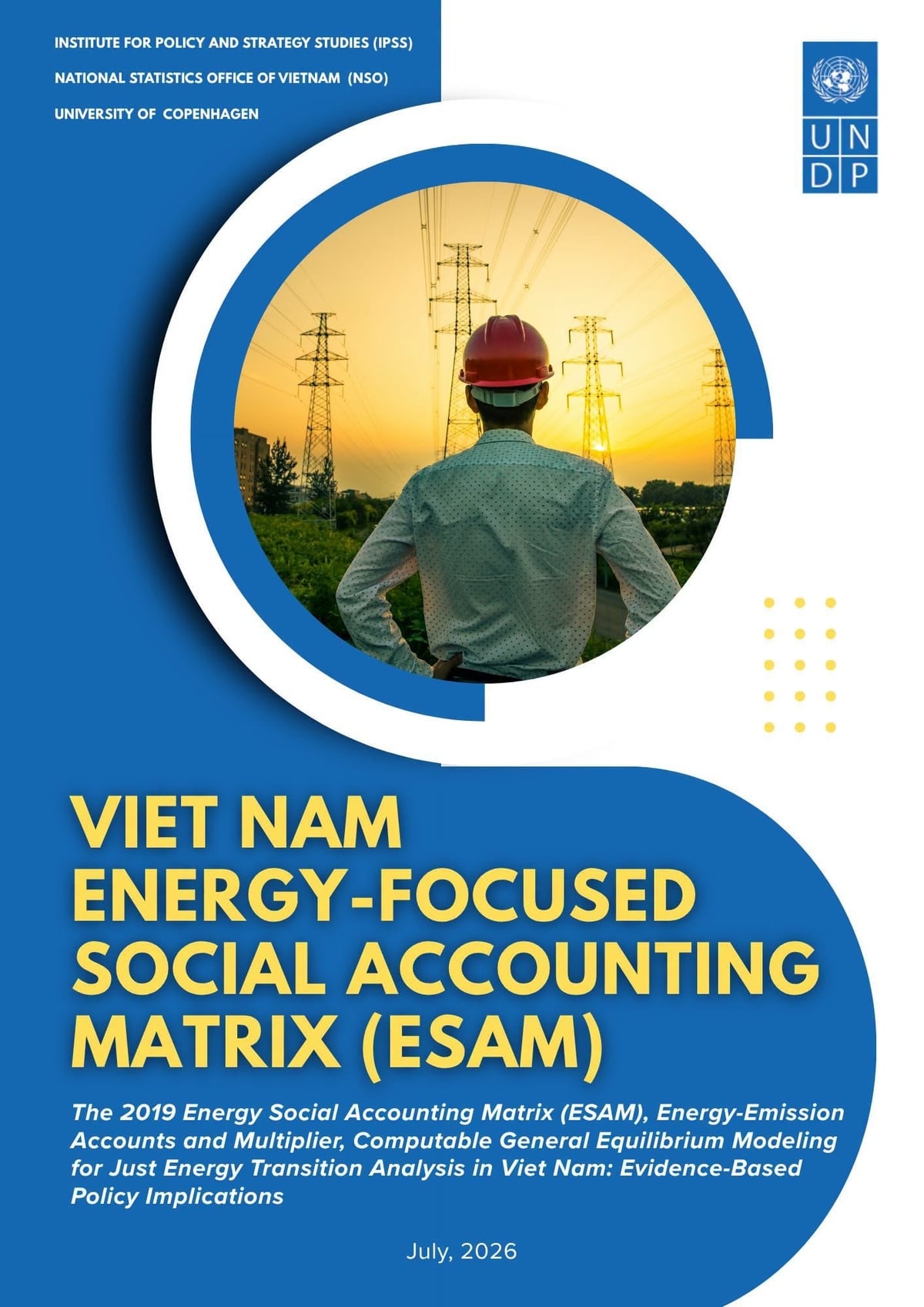 Bộ Công cụ Xây dựng Ma trận hạch toán xã hội năng lượng (ESAM) xuất bản tháng 7/2026. Ảnh: UNDP.