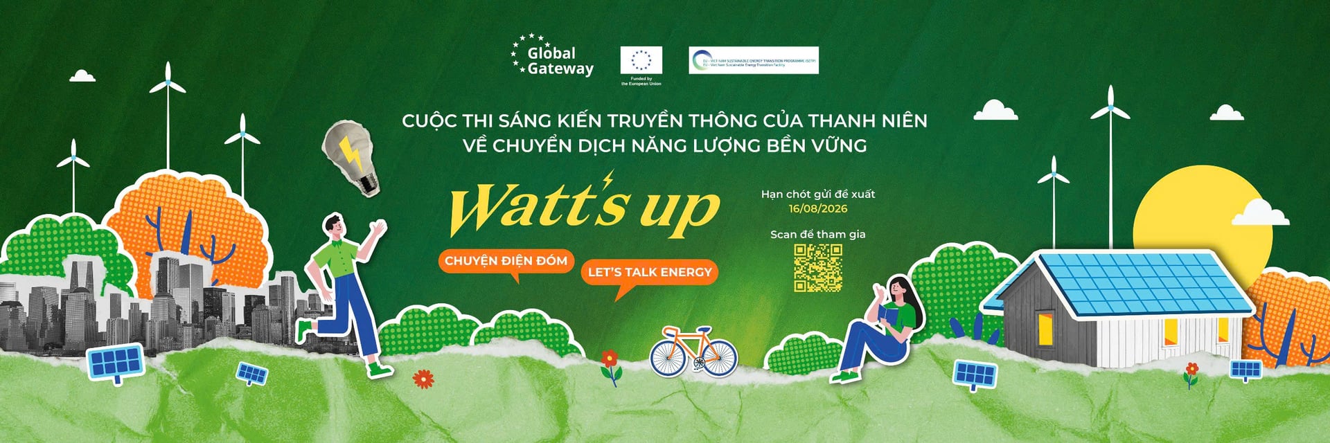 Với thông điệp 'Chuyện điện đóm', WATT’S UP khuyến khích thanh niên trở thành những 'đại sứ năng lượng xanh', lan tỏa các câu chuyện về năng lượng theo cách gần gũi, dễ hiểu.