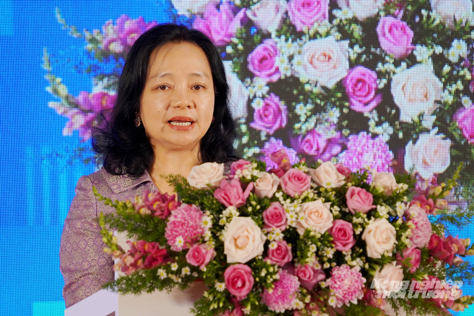 Bà Nguyễn Thị Lâm Giang, Cục trưởng Cục Đổi mới sáng tạo, Chuyển đổi xanh và Khuyến công (Bộ Công Thương). Ảnh: Nguyễn Thủy.