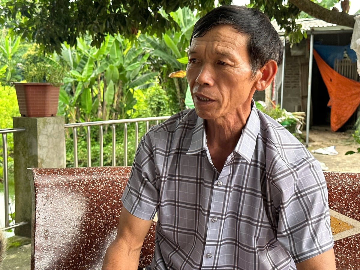 Ông Dương Đình Thành, Trưởng xóm lâm thời của xóm Quyết Tiến. Ảnh: Quang Linh.