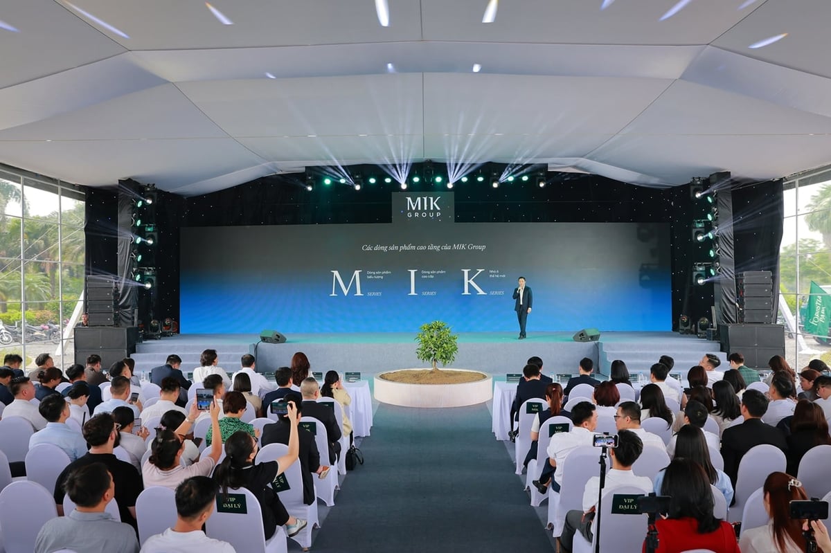 Ông Nguyễn Dũng Minh - Phó TGĐ MIK Group chia sẻ về triết lý phát triển và concept khu đô thị Forestia Park. Ảnh: MikGroup.