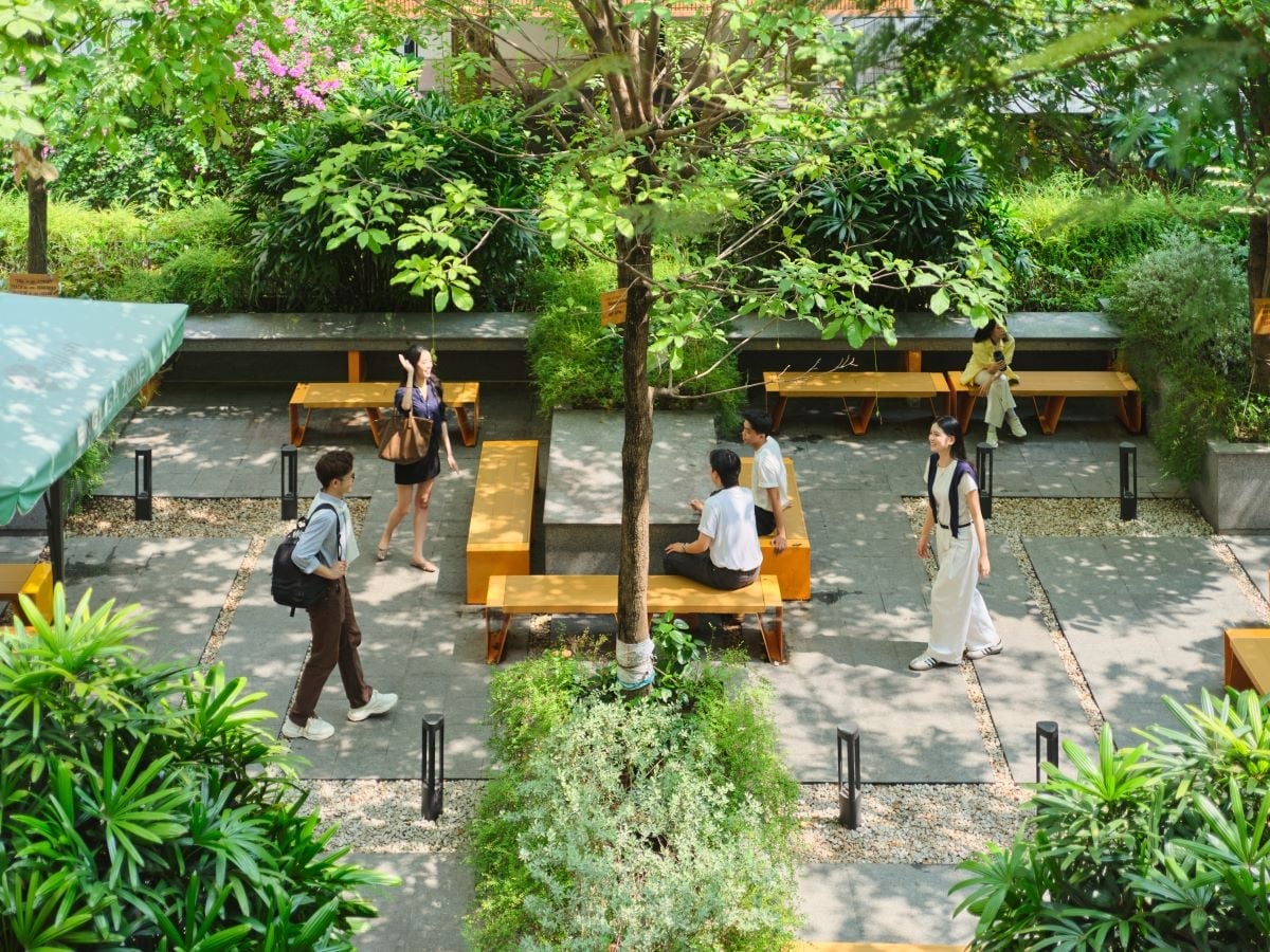 Một góc khuôn viên UEH. Ảnh: UEH.