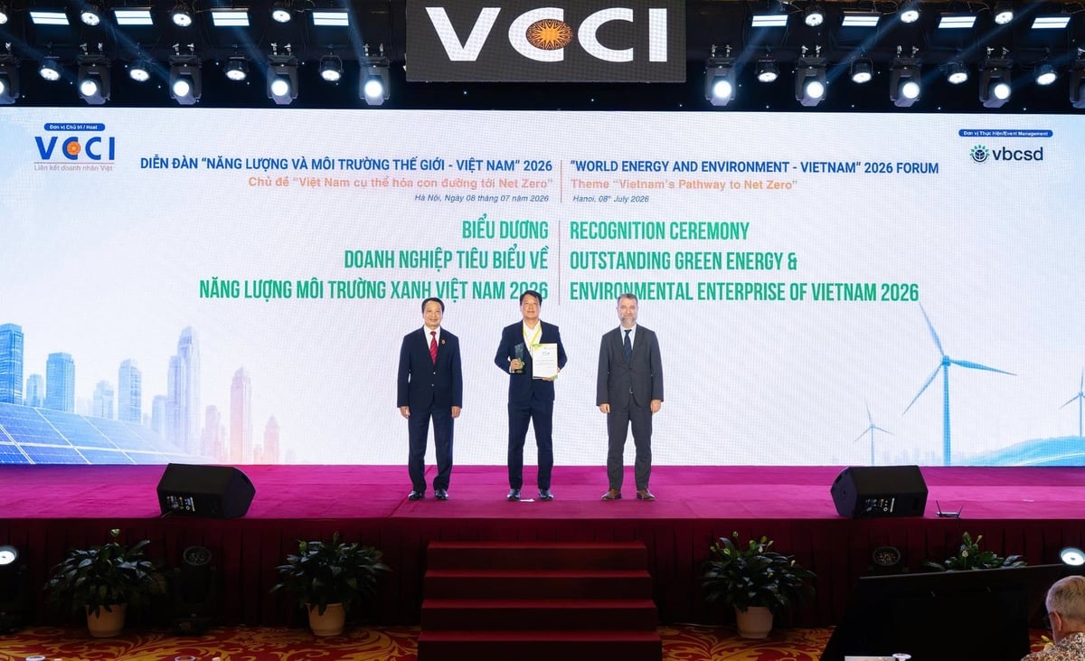Tetra Pak Việt Nam được vinh danh trong Top 30 Doanh nghiệp Tiêu biểu về Năng lượng Môi trường Xanh Việt Nam 2026. Ảnh: Tetra Pak.