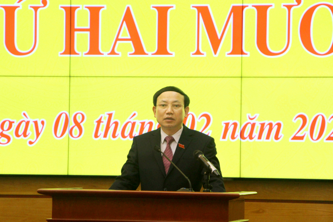 images1471450_822021_anh_ky-234602_126.jpg Ông Nguyễn Xuân Ký, Bí thư Tỉnh ủy, Chủ tịch HĐND tỉnh Quảng Ninh, phát biểu tại kỳ họp. Ảnh: Thu Chung