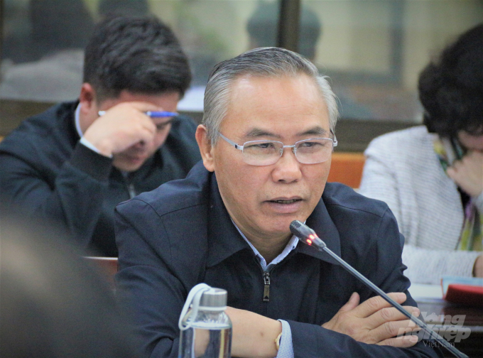 Deputy Minister Phung Duc Tien of MARD working with the Ministry of Home Affairs. Photo: Pham Hieu.