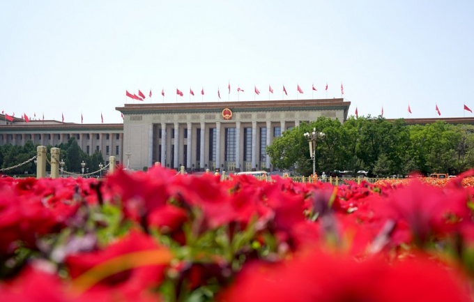 Đại lễ đường Nhân dân ở thủ đô Bắc Kinh. Ảnh: Xinhua
