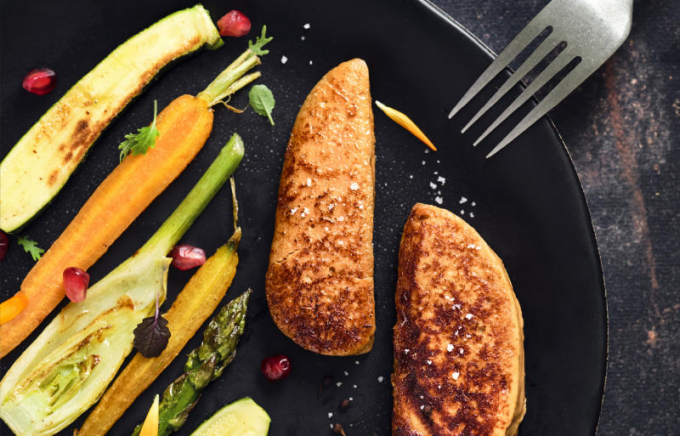 In an undated photo from Romain Buisson, via Gourmey, foie gras produced from cultivated cells, rather than the fattened livers of ducks or geese. Gourmey, a start-up based in Paris, received an additional $10 million in seed funding this month. The company hopes to find a market in the United States amid growing concerns about animal cruelty. Photo: The New York Times