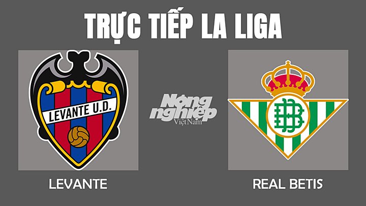 Trực tiếp bóng đá La Liga mùa giải 2021/2022 giữa Levante vs Real Betis hôm nay 13/2