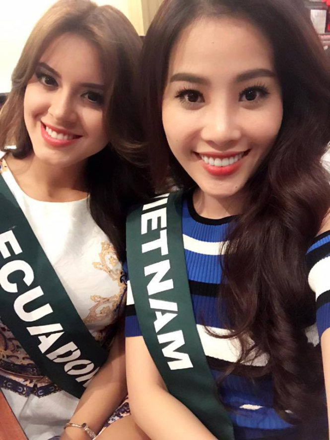 Nam Em vào top 8 Hoa hậu Trái đất 2016