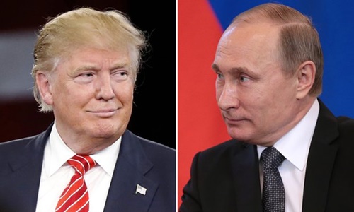 Tổng thống đắc cử Mỹ Trump và Tổng thống Nga Putin. Ảnh: Proud Liberal